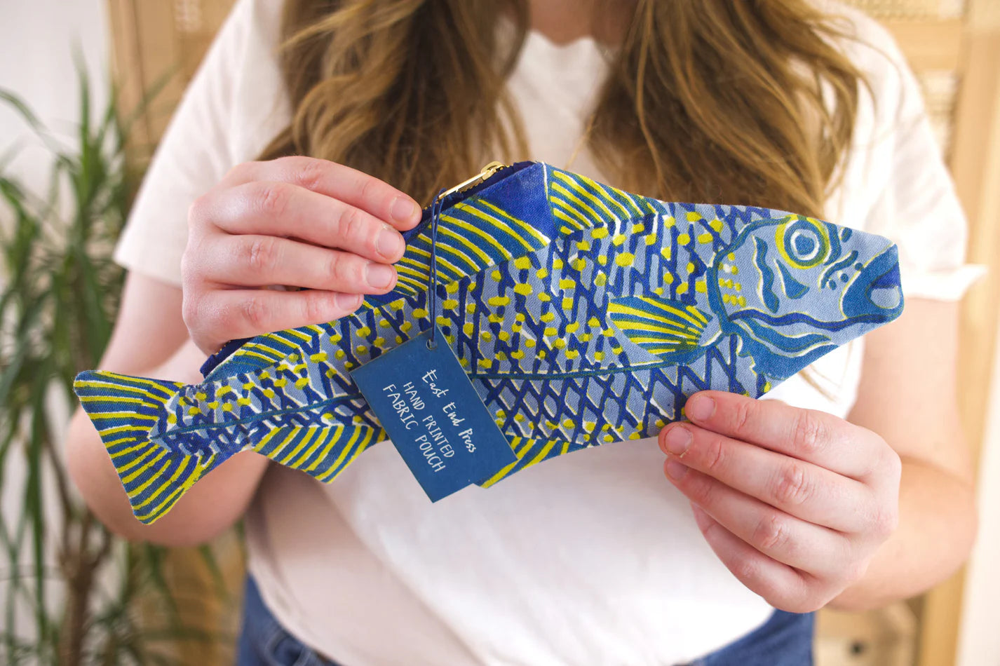 East End Press Fish Fabric Pouch