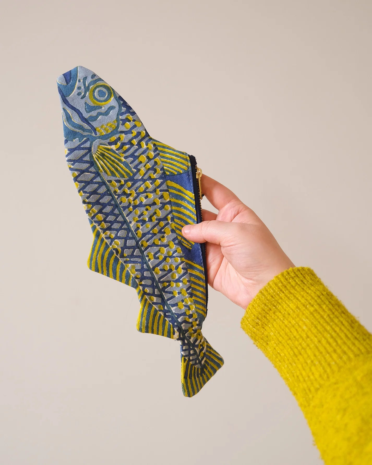 East End Press Fish Fabric Pouch