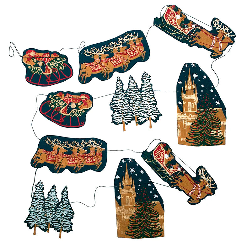 East End Press Skyline Christmas Garland