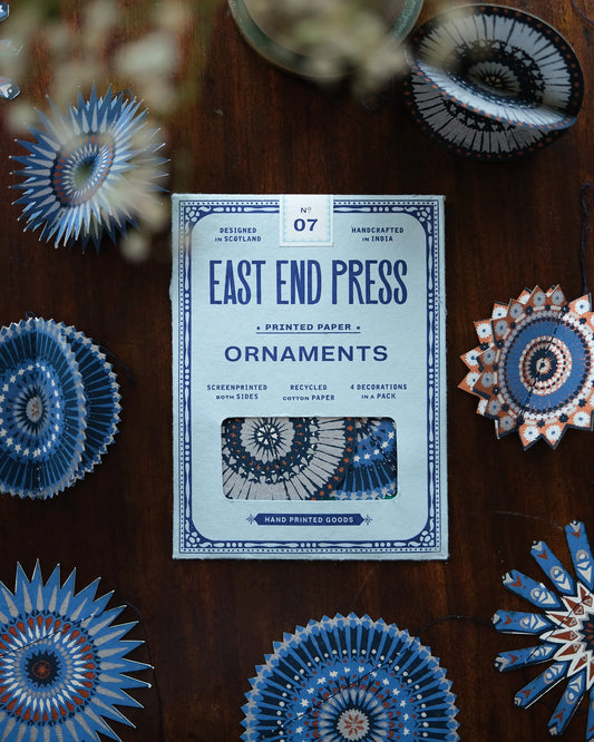 East End Press Christmas Star Paper Ornaments