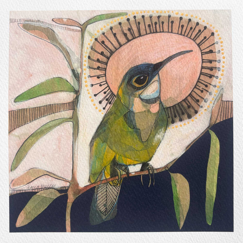 Dana Kinter "Eastern Spinebill and Eucalyptus" Print