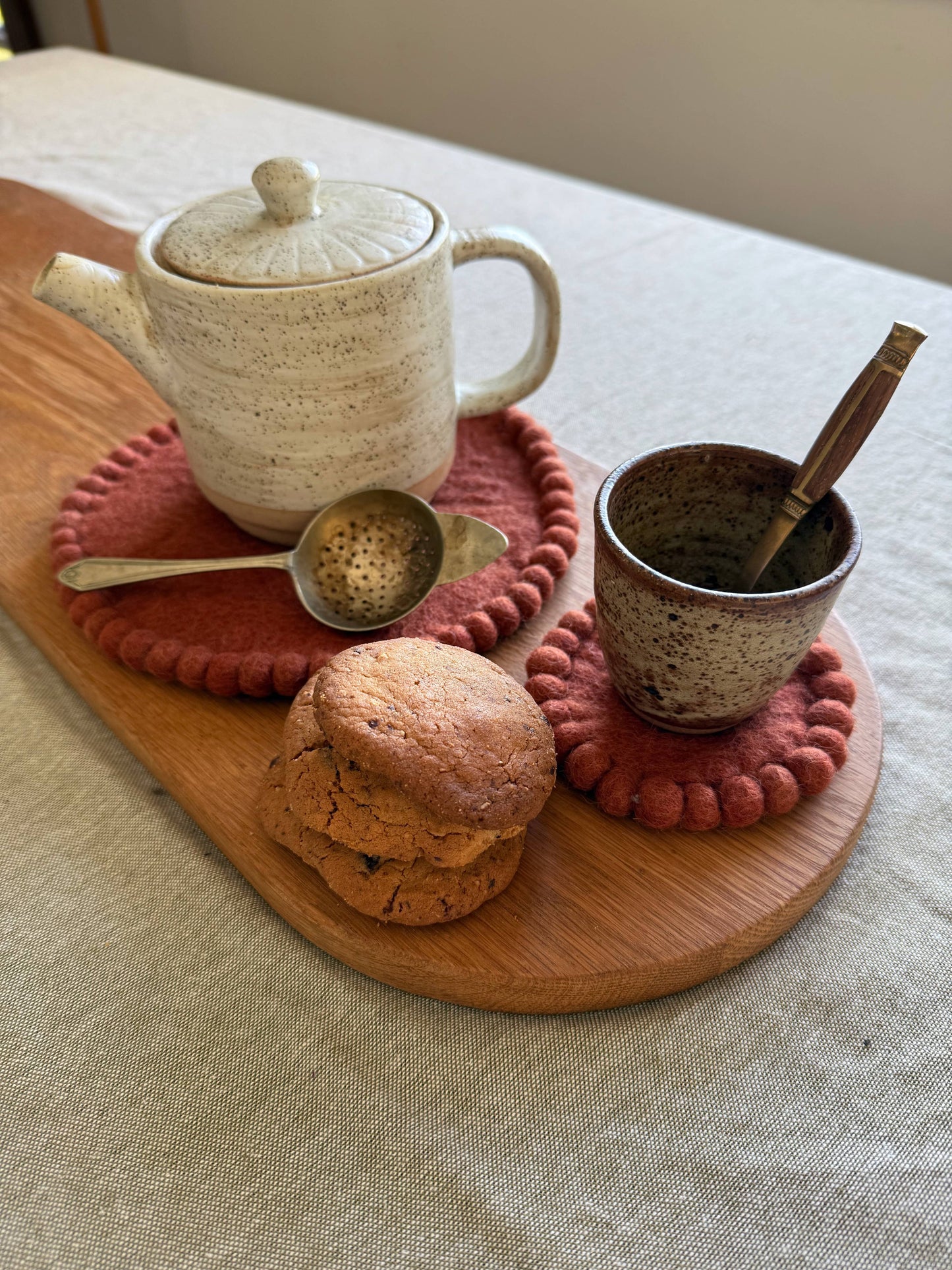 Felt Coaster Set - Spiced Cocoa