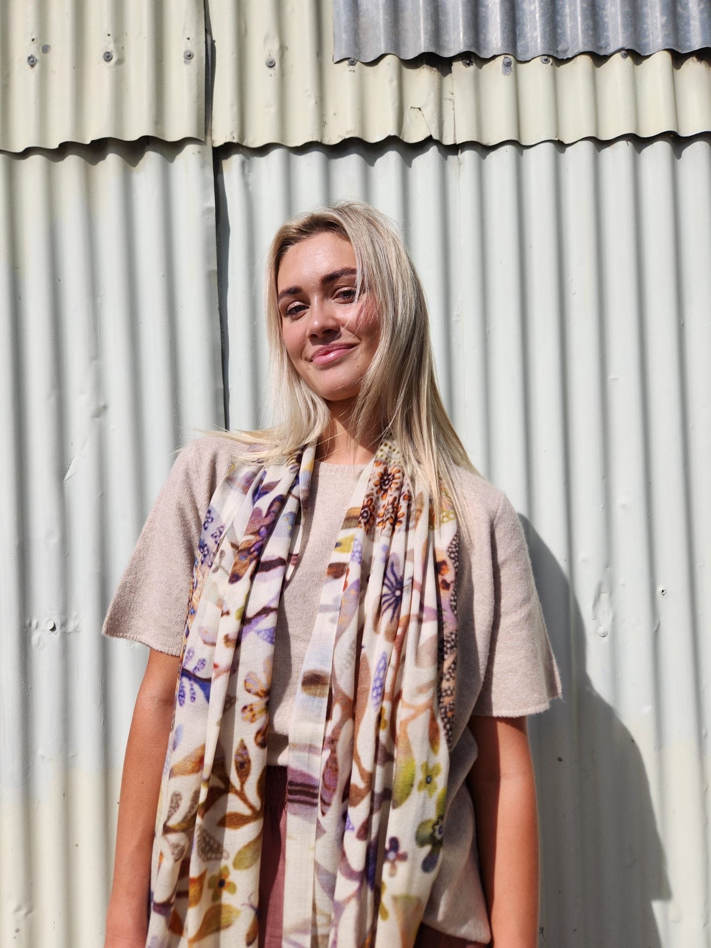 Eliza Piro Earth Sanctuary 100% Wool Scarf