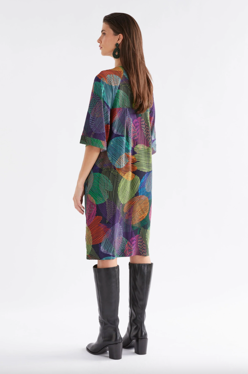 Elk Foljer Dress - Ombra Print