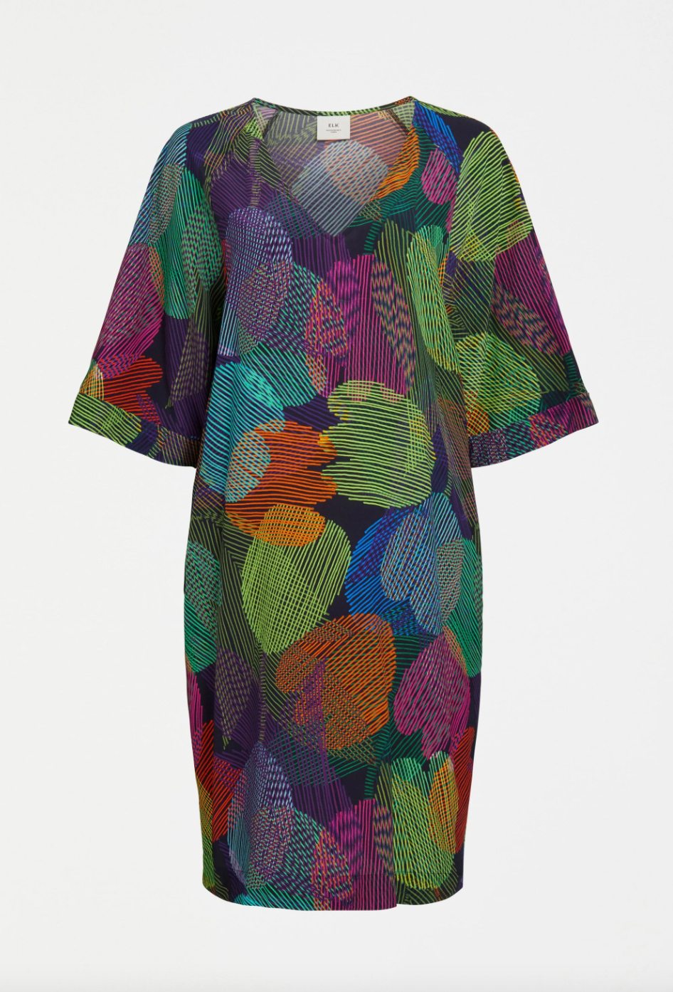 Elk Foljer Dress - Ombra Print