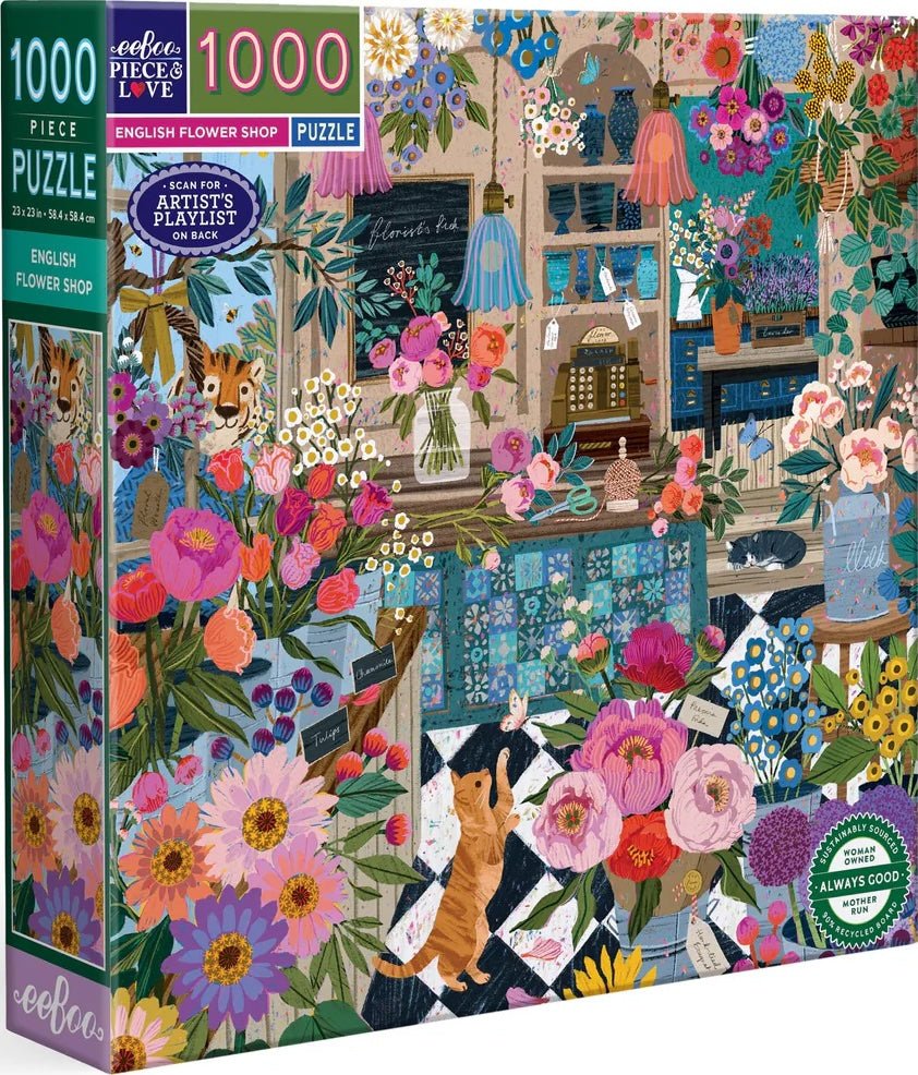 English Flower Shop- 1000 piece puzzle