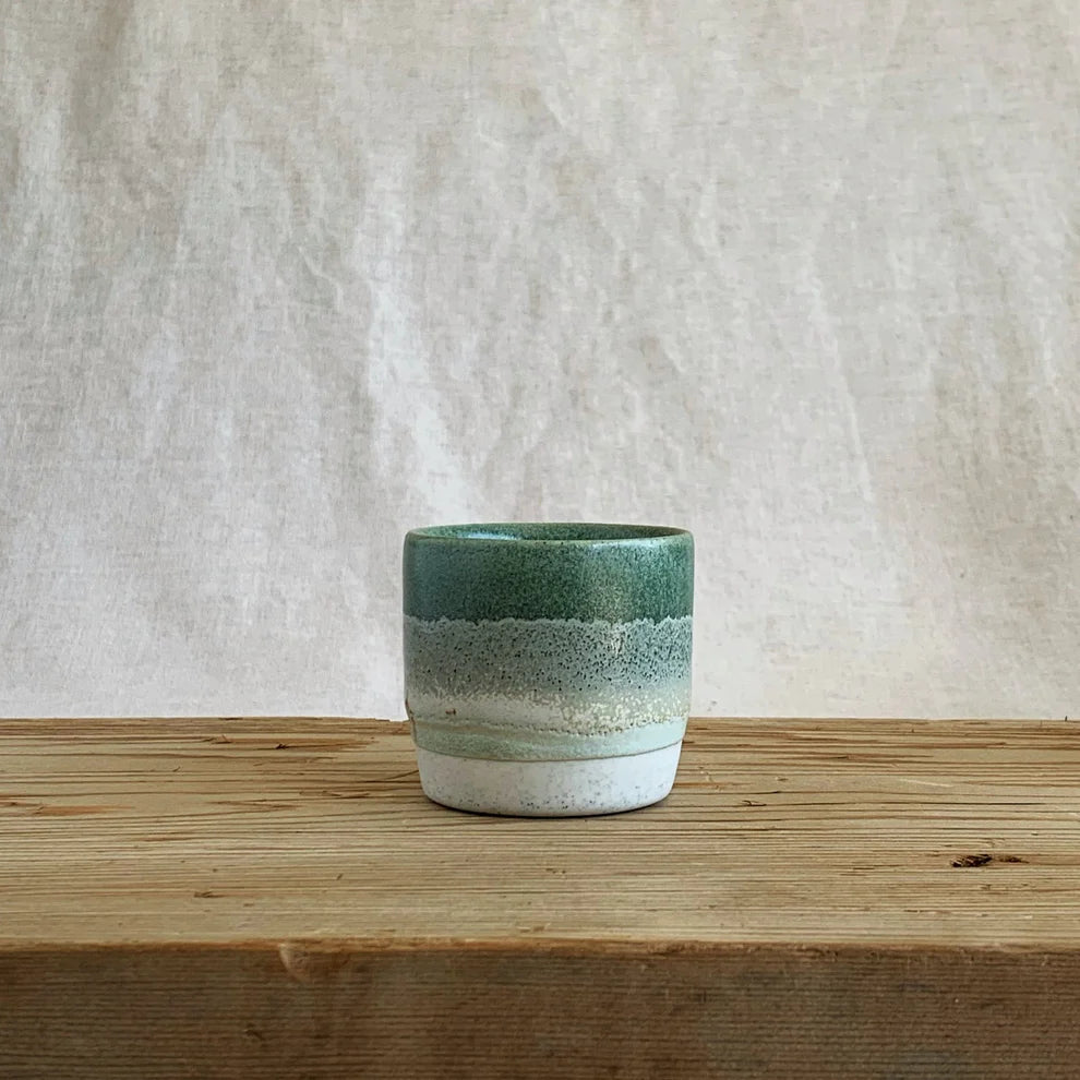 Henry and Tunks Espresso Cup - Sage and Seafoam Green