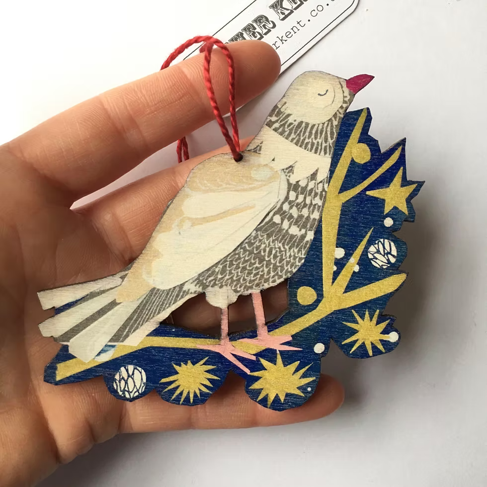 Esther Kent Peace Dove Christmas ornament