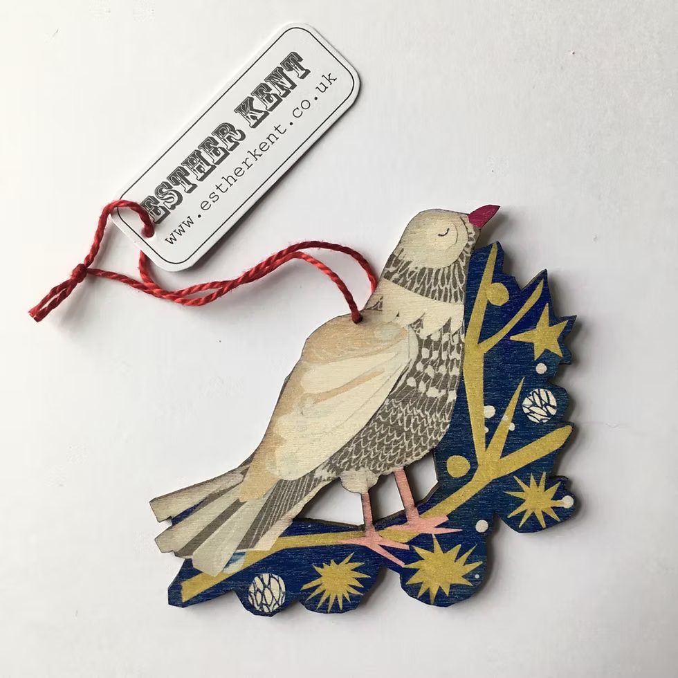 Esther Kent Peace Dove Christmas ornament