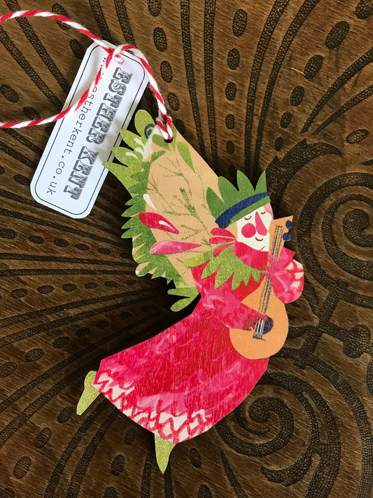 Esther Kent Red Angel Christmas ornament