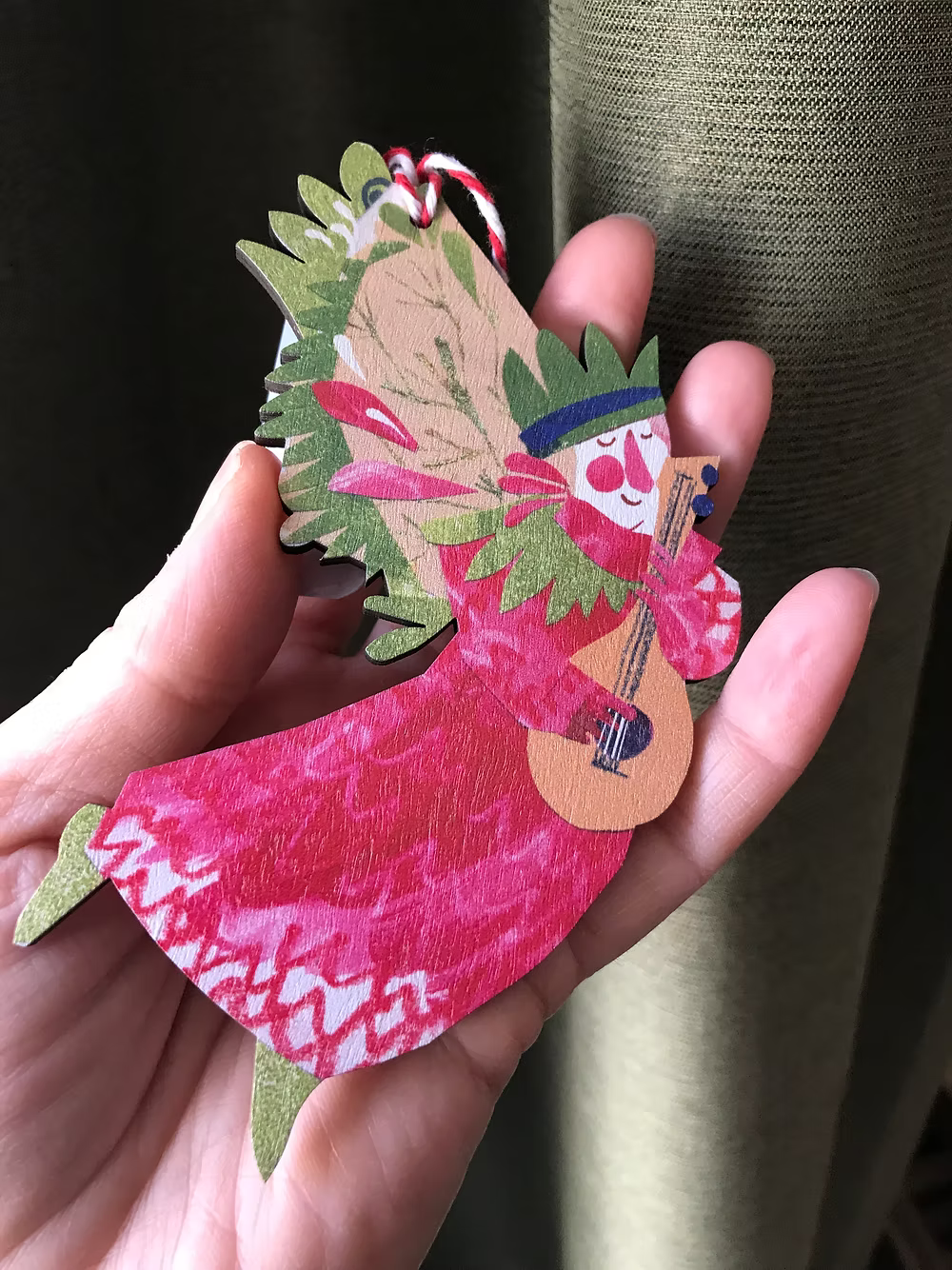 Esther Kent Red Angel Christmas ornament