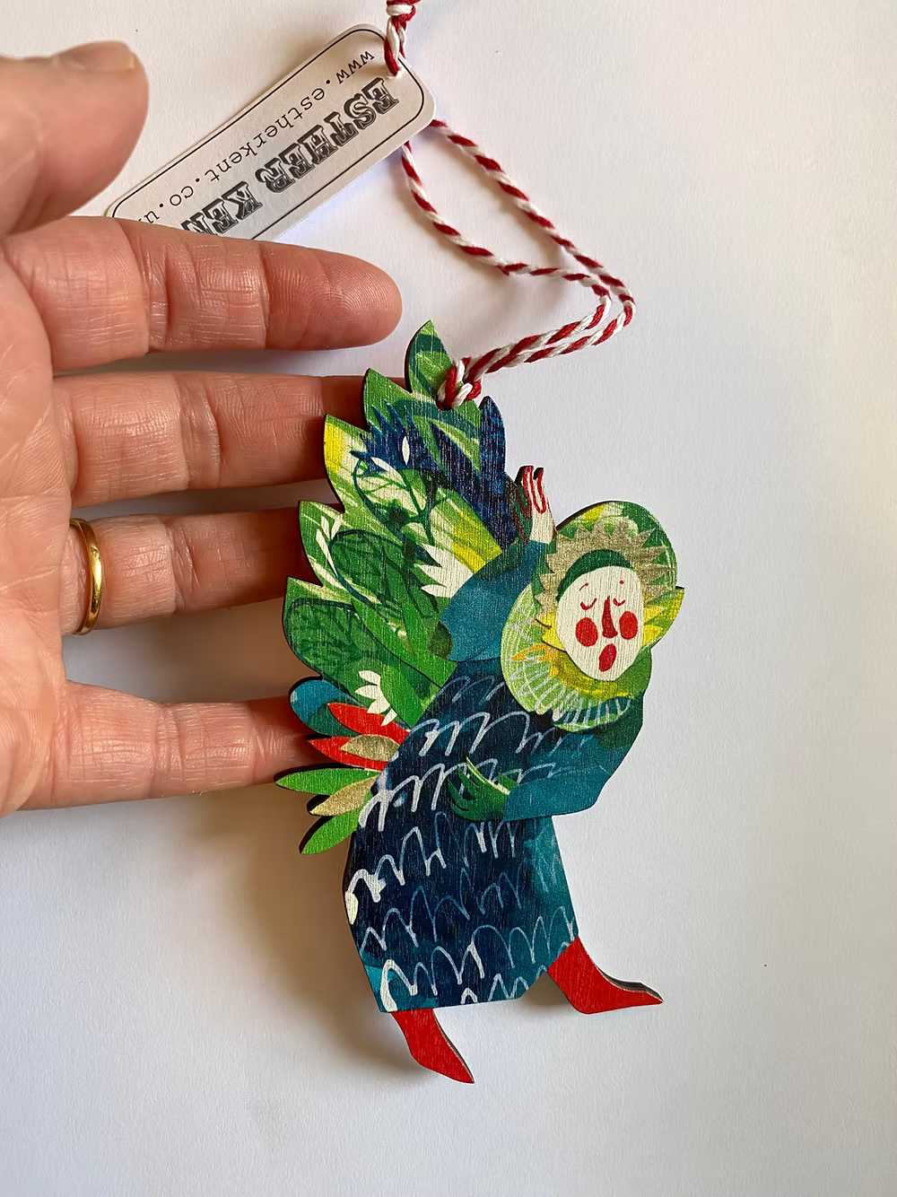 Esther Kent Singing Angel Christmas ornament