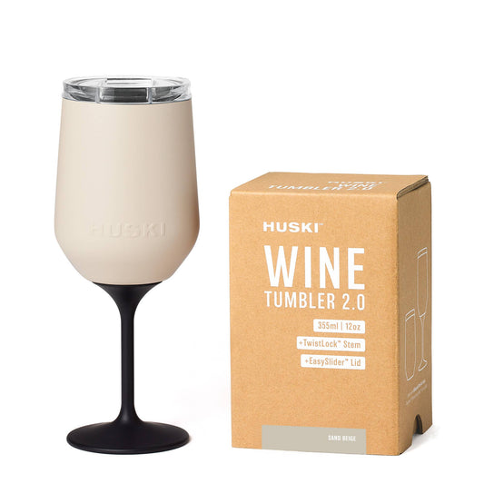 Huski Wine Tumbler 2.0 - Sand Beige