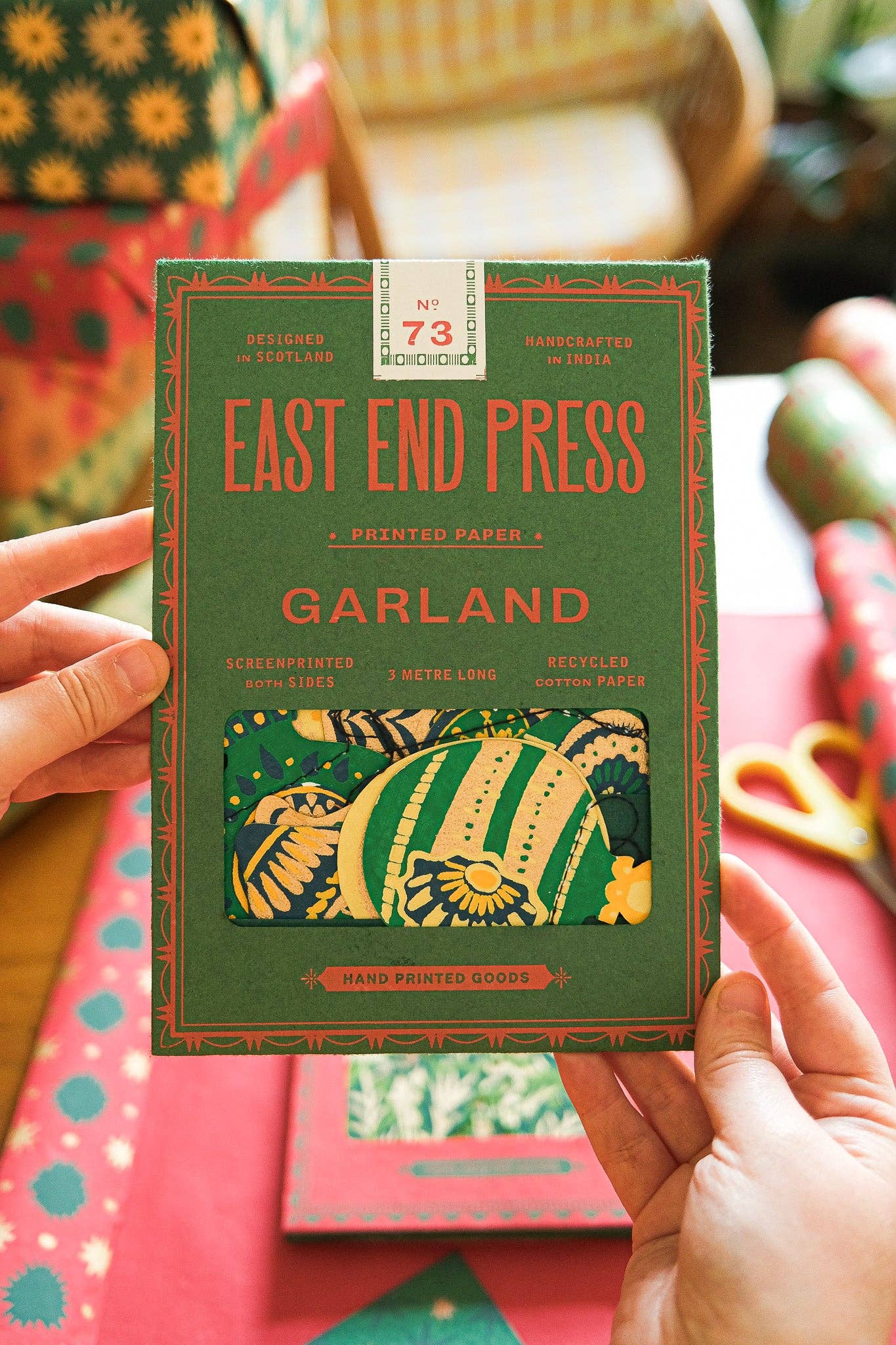 East End Press - Christmas Ornaments Sewn Garland