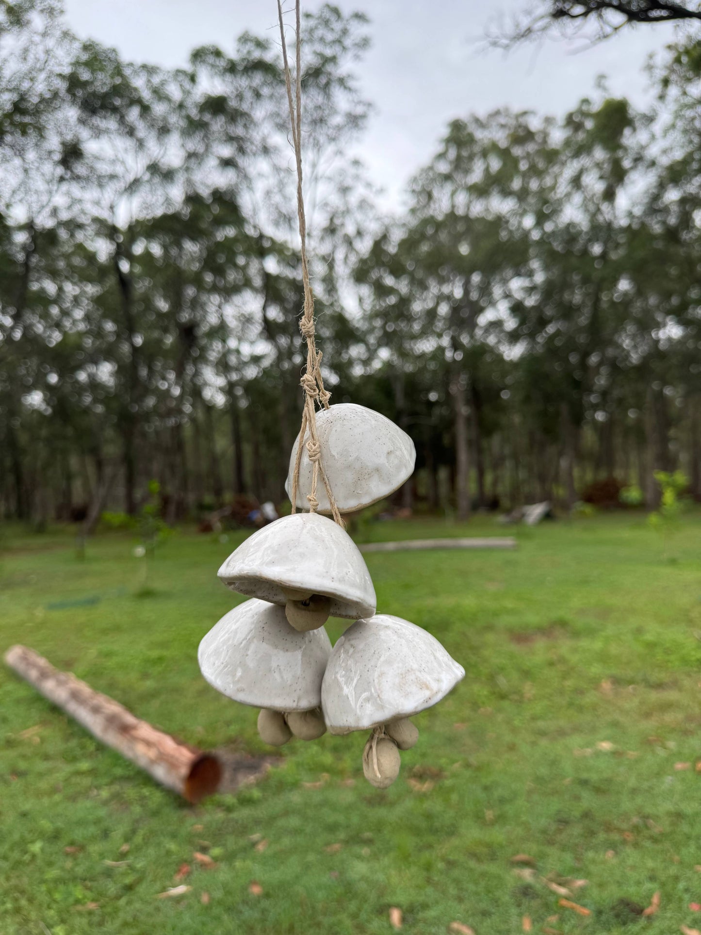 Ceramic Mushroom Bells: 1 Bell