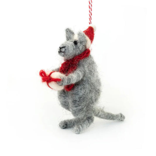 Felt Christmas Decoration - Kangaroo Kevin