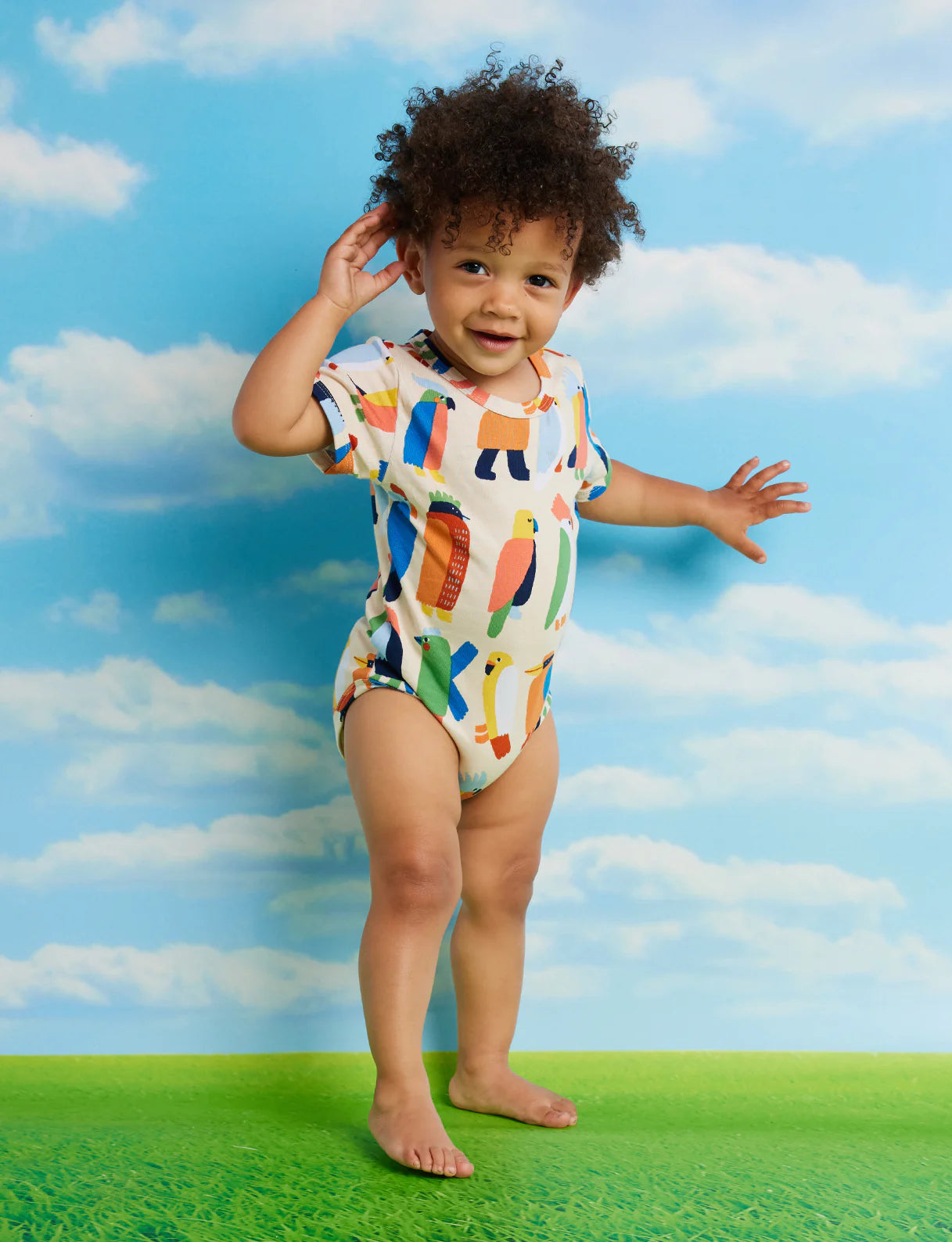 Halcyon Nights Flamin' Galahs Short Sleeve Bodysuit