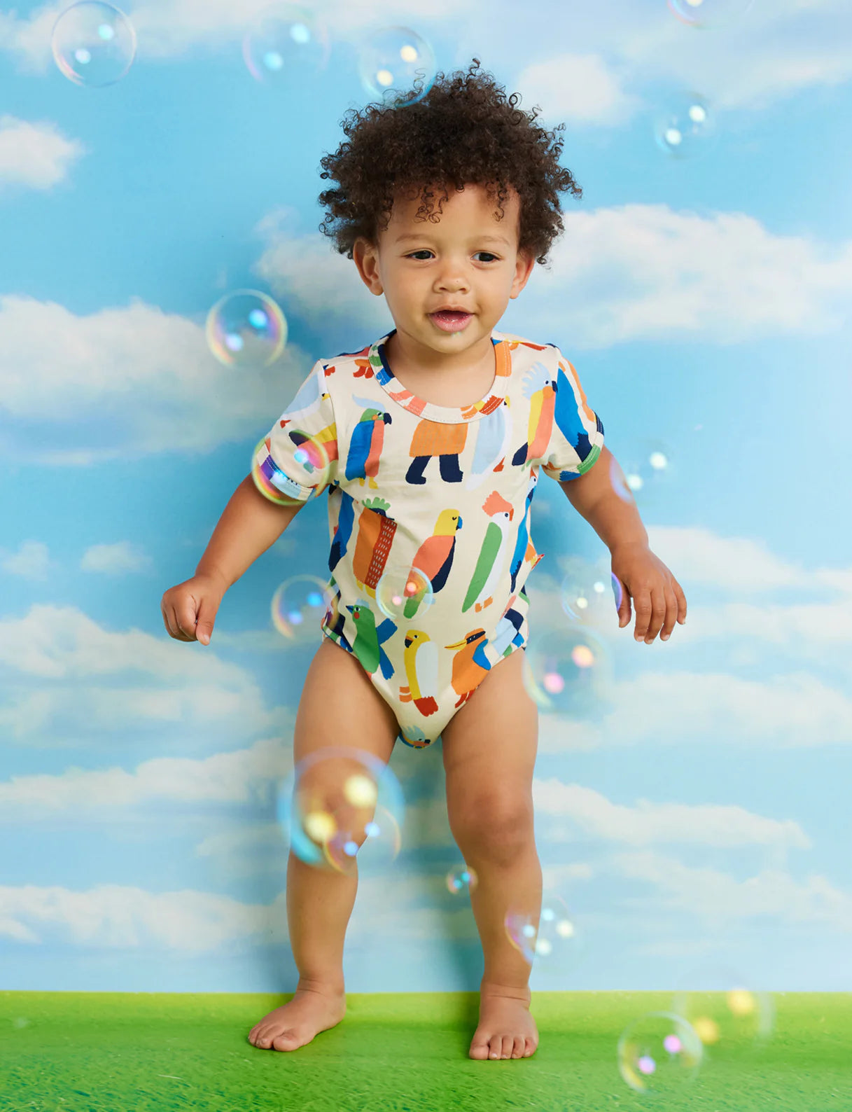Halcyon Nights Flamin' Galahs Short Sleeve Bodysuit