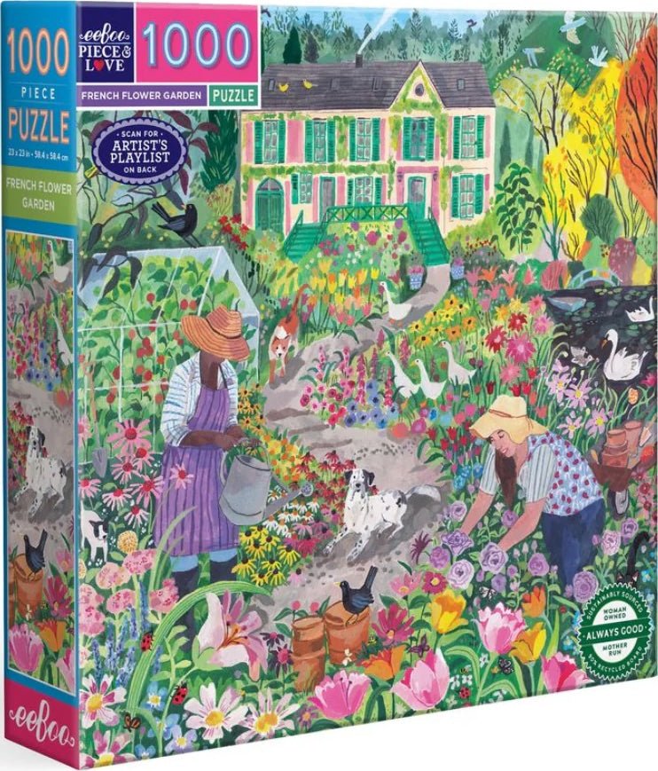French Flower Garden - 1000 piece puzzle