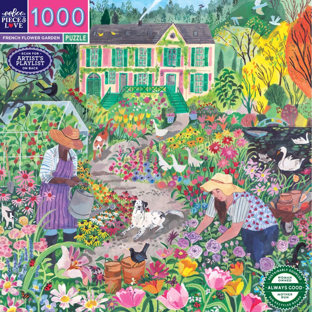 French Flower Garden - 1000 piece puzzle