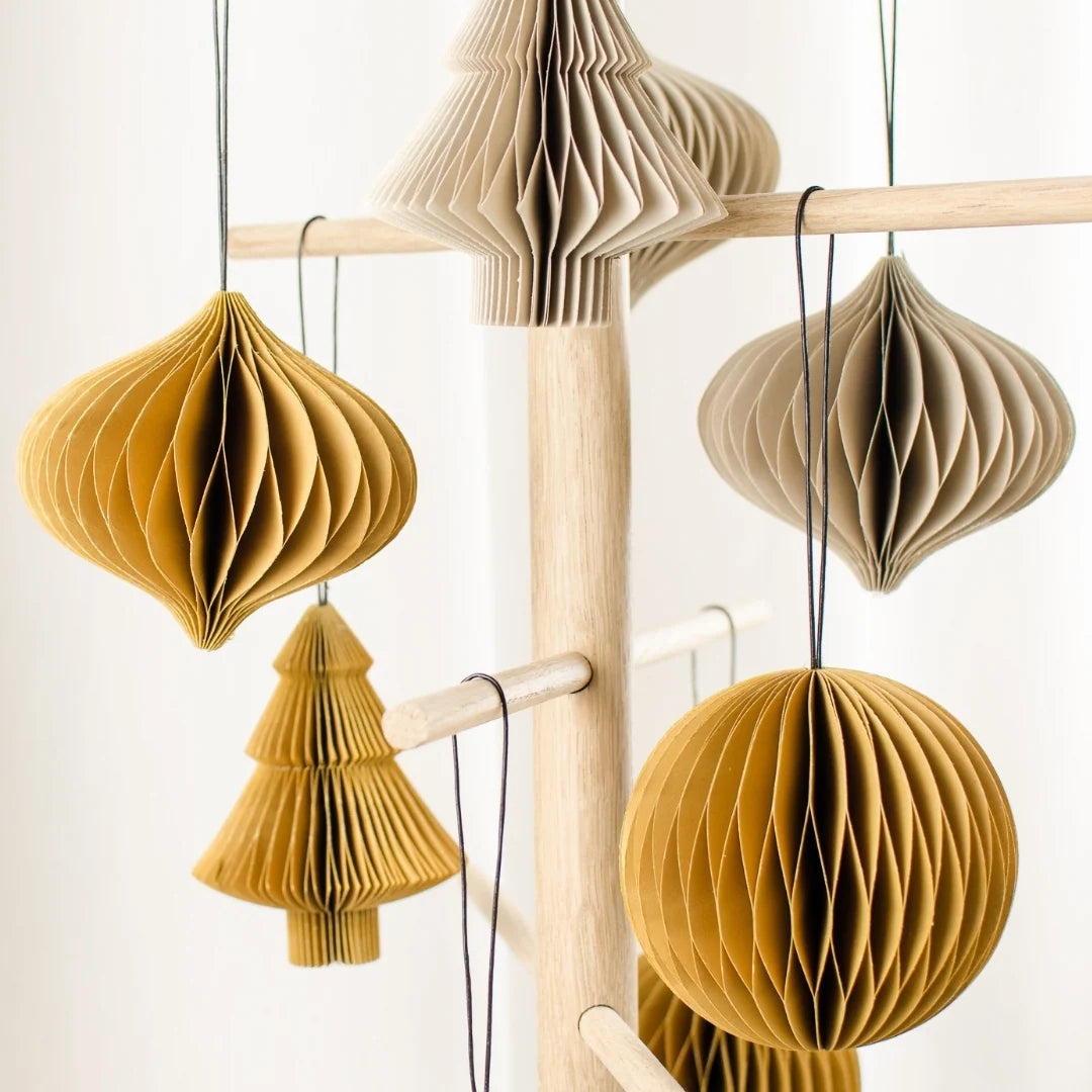 Paper Ornament - Golden Sand Jewel