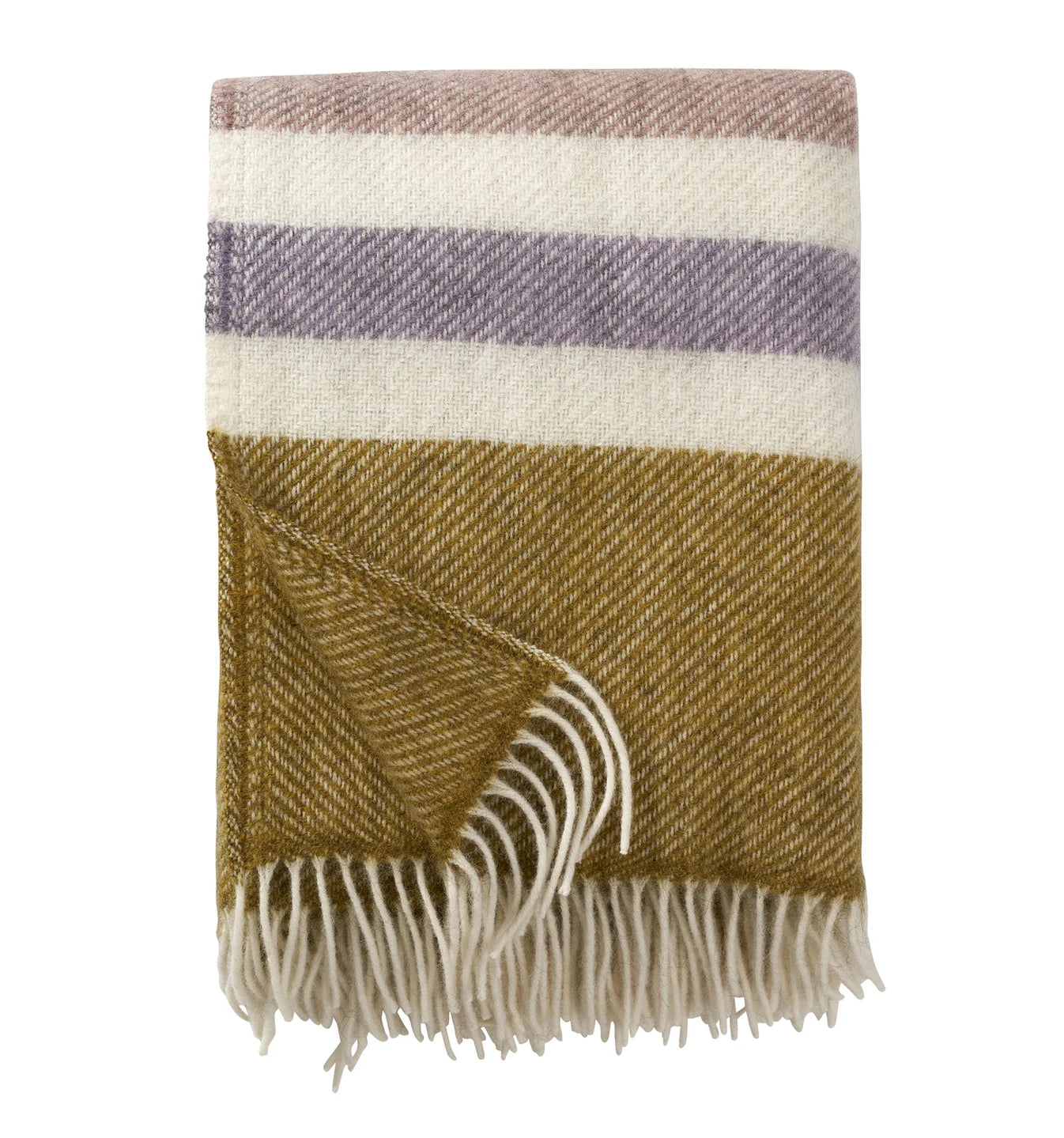 Klippan Gotland Wool Blanket - Pastel Stripe