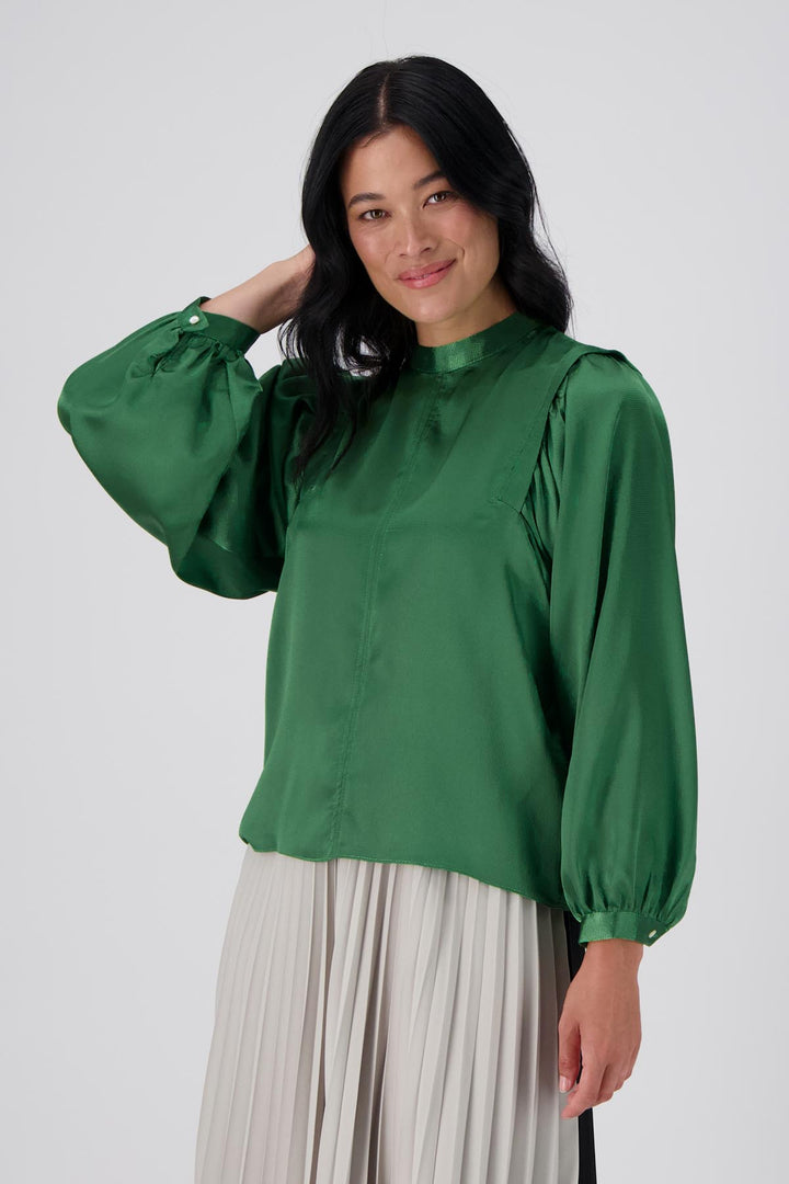 Olga de Polga Moonshine Blouse in Green