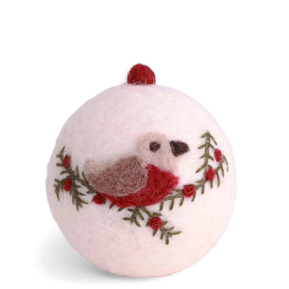 Gry & Sif Embroidered Felt Bauble
