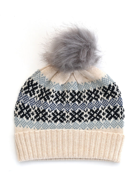 Uimi Heidi Fair Isle Beanie - Antique