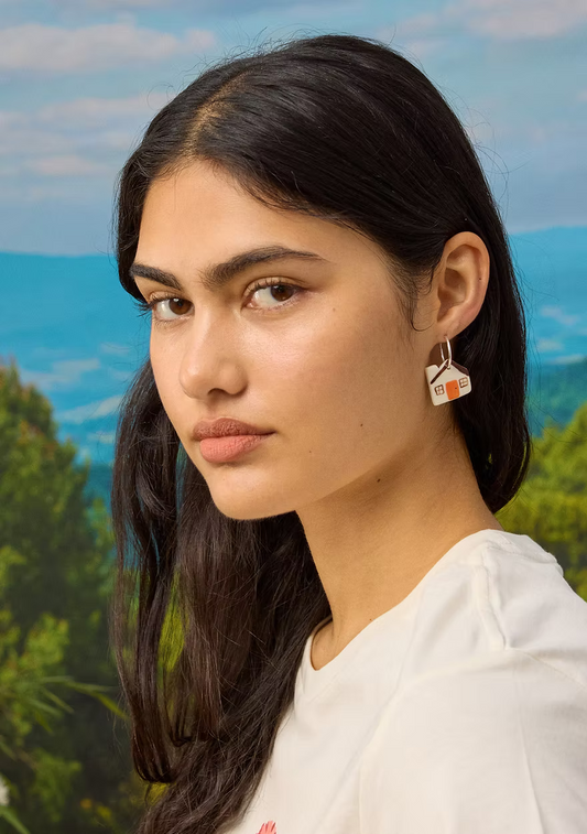 Togetherness Ceramic House Earrings