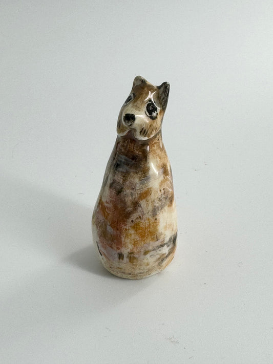 Isabel Lopes Mini Brown Dog Figurine