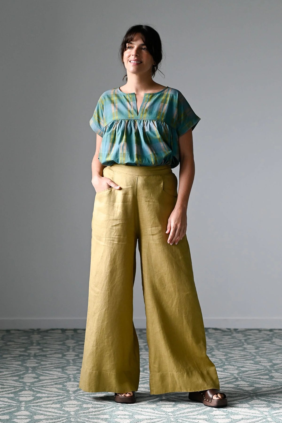 Lazybones Julia Top - Brushstroke