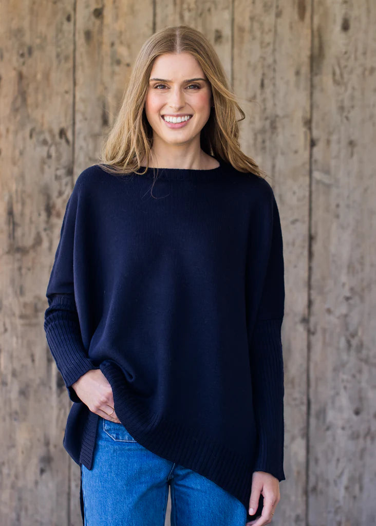 Australian Pure Merino Boxy Split Jumper
