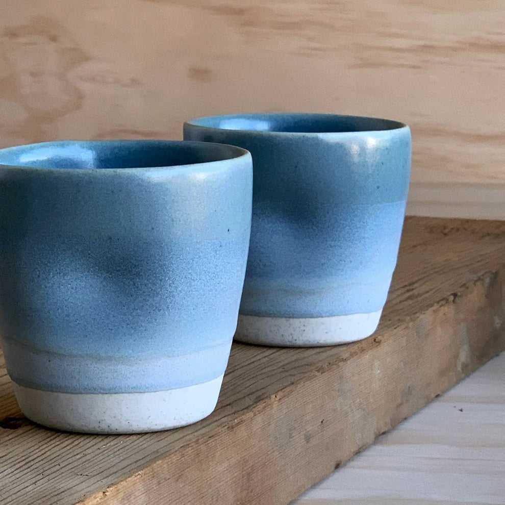 Henry and Tunks Latte Cup - Ocean and Sky Blue