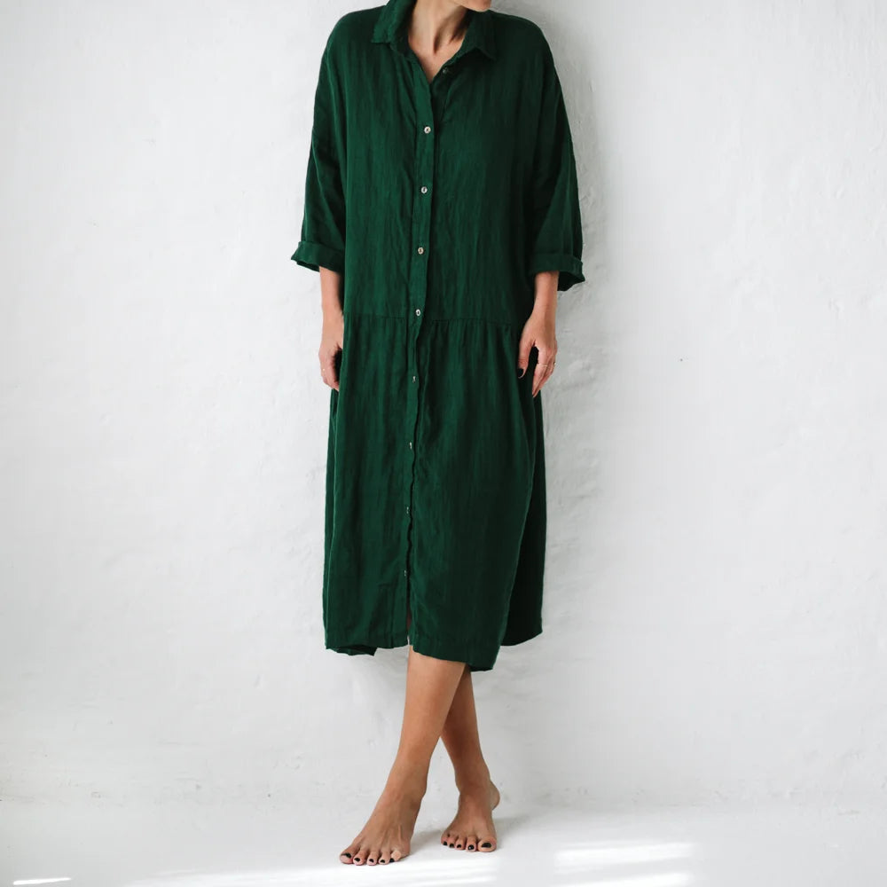 Seaside Tones Green Oversize Dress