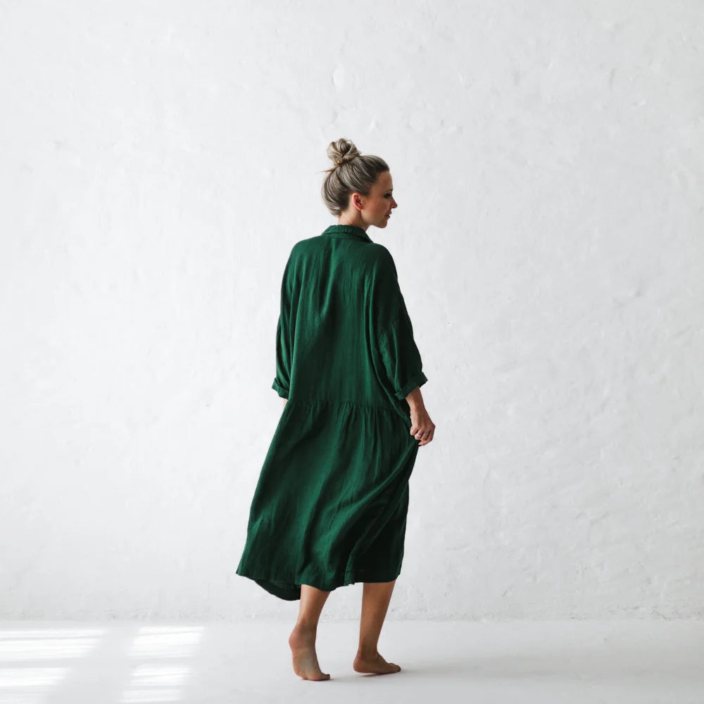 Seaside Tones Green Oversize Dress