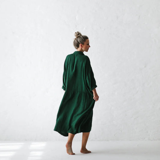 Seaside Tones Green Oversize Dress