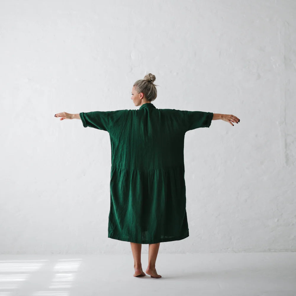 Seaside Tones Green Oversize Dress