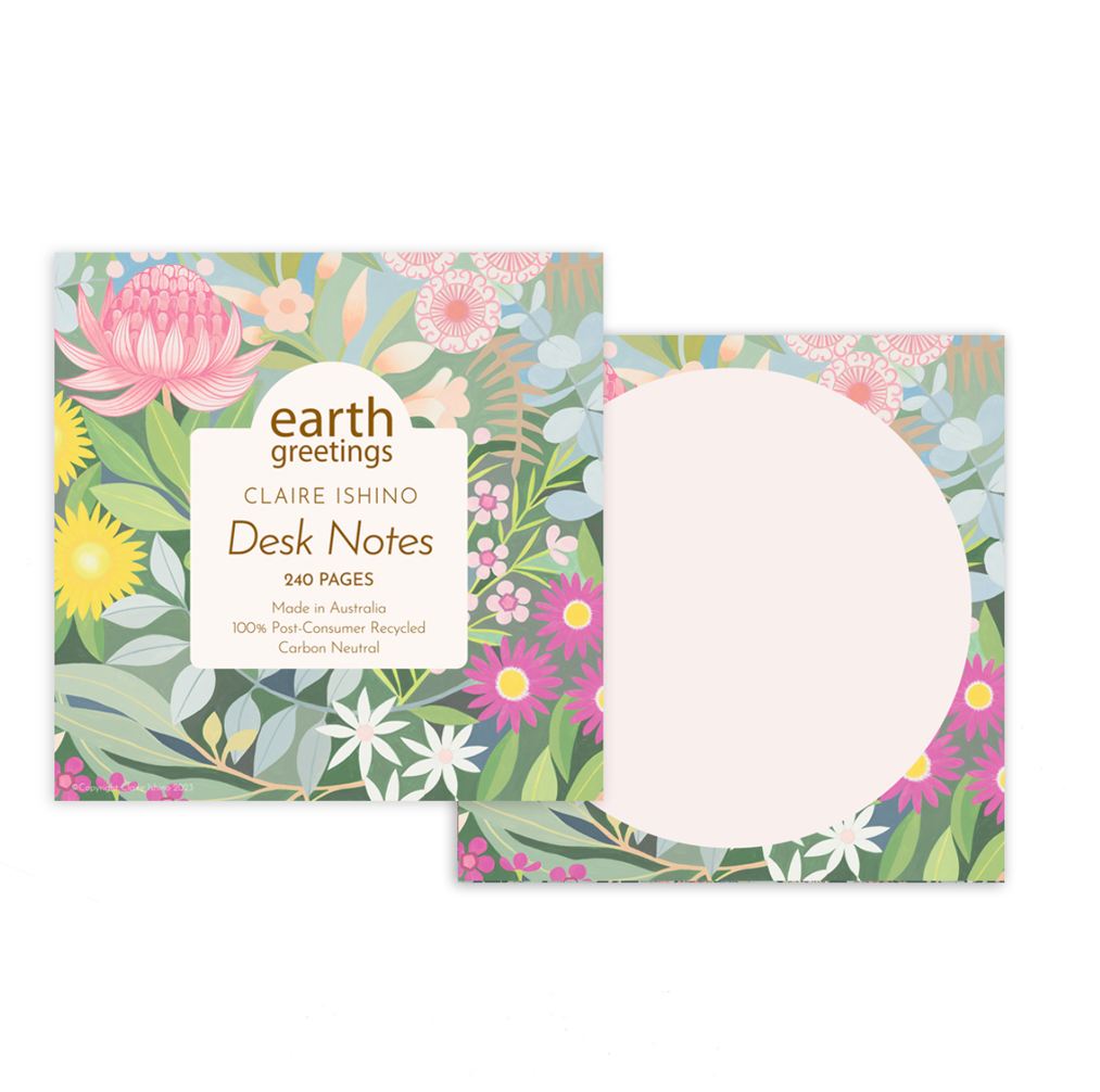 Earth Greetings Desk Notes - Bush Bouquet