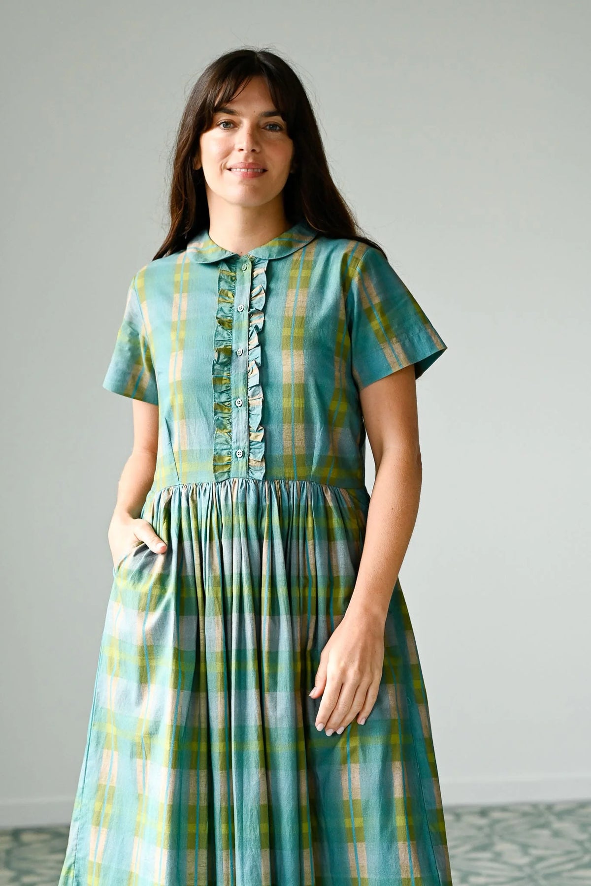 Lazybones Mabel Dress - Brushstroke