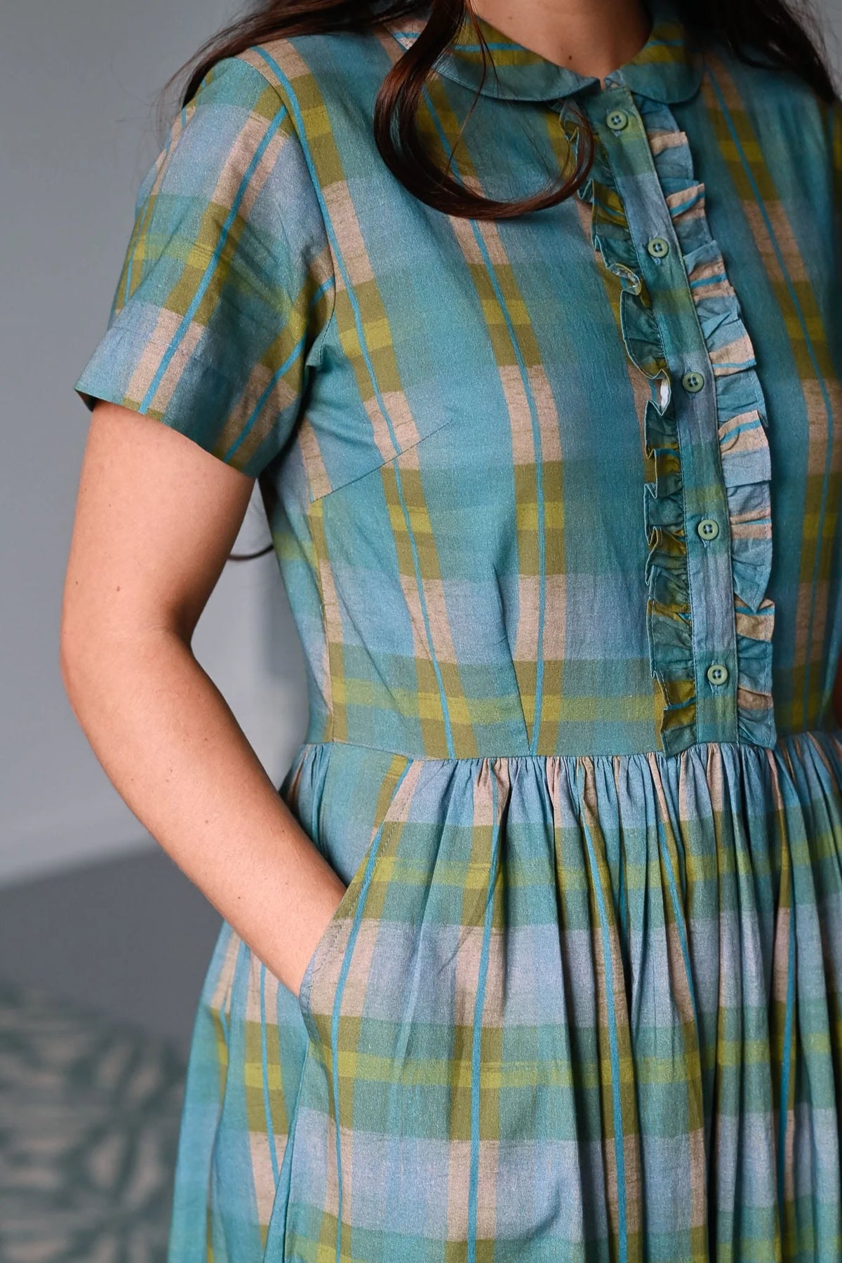 Lazybones Mabel Dress - Brushstroke