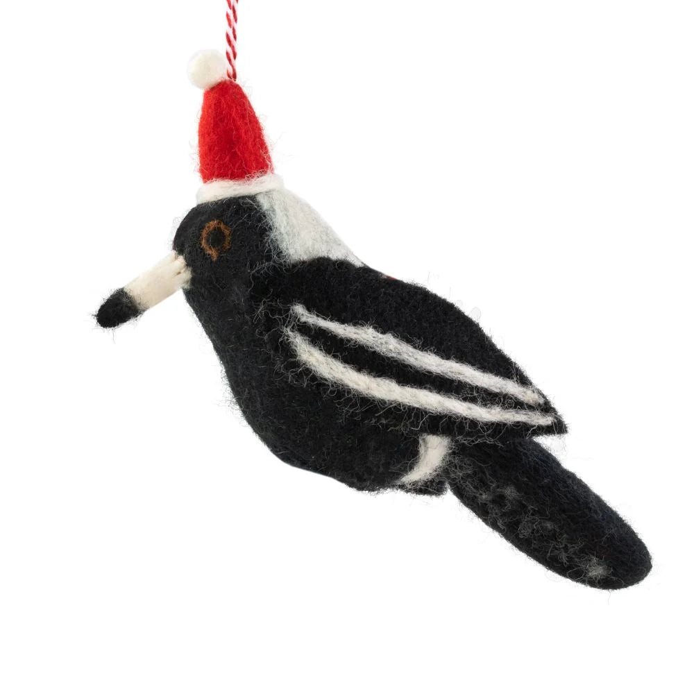 Felt Christmas Decoration - Maggie Magpie
