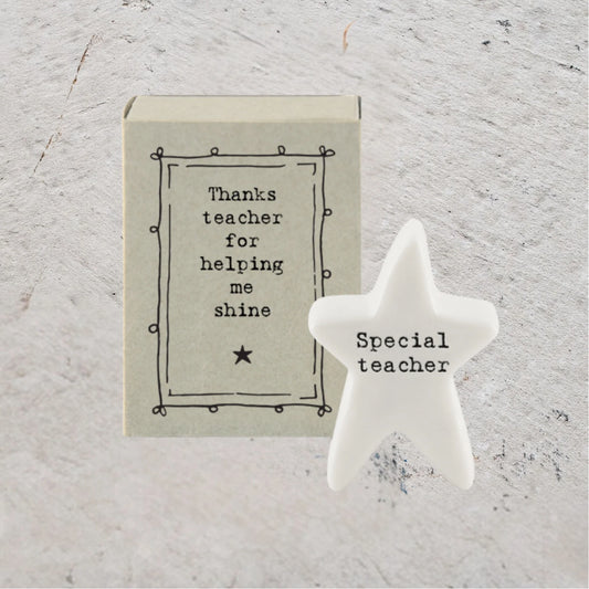 East of India Matchbox Memento - Special Teacher