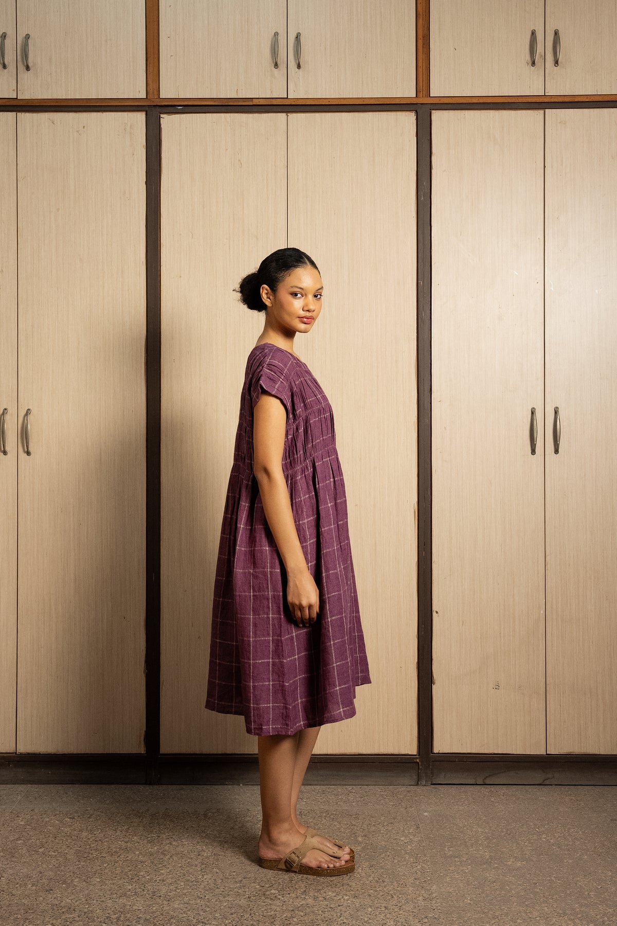DVE Mira Dress - Aubergine