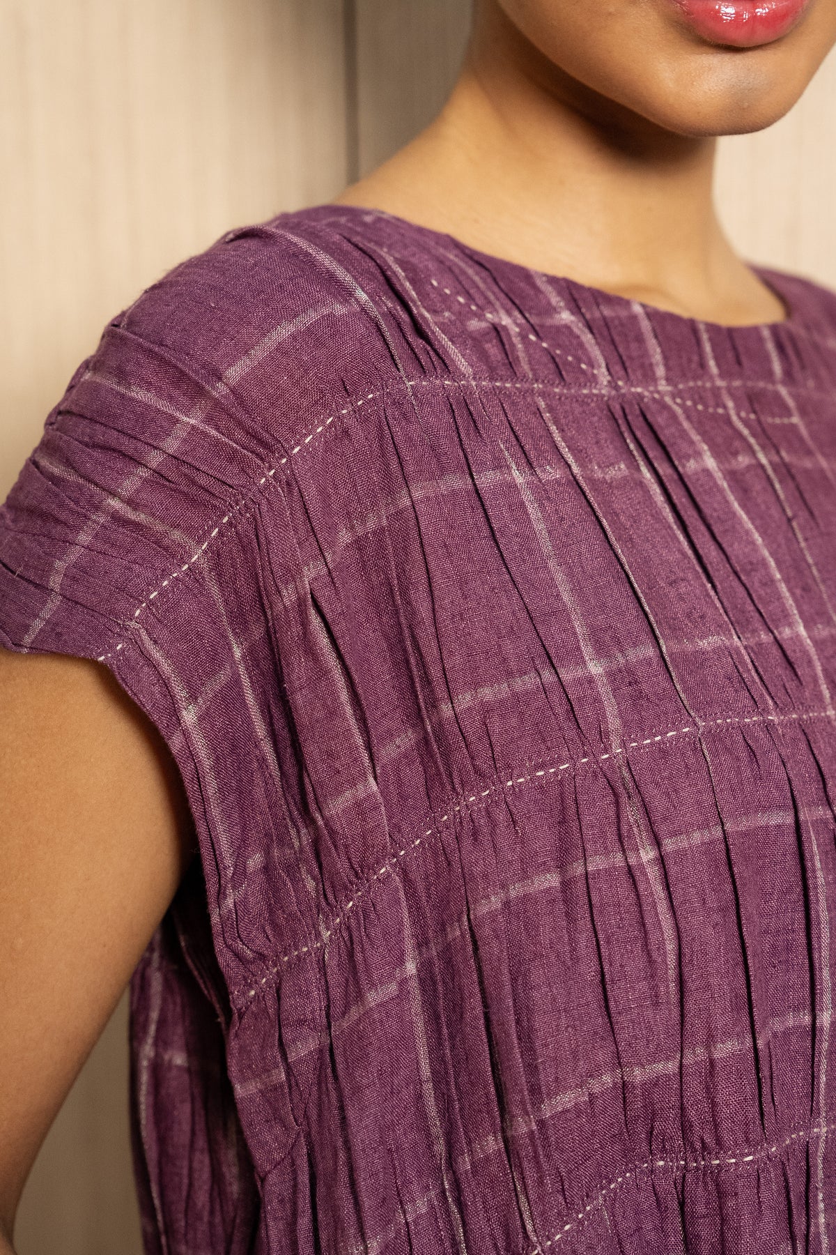 DVE Mira Dress - Aubergine