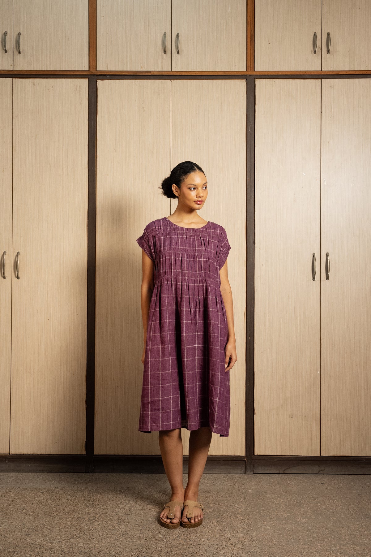DVE Mira Dress - Aubergine