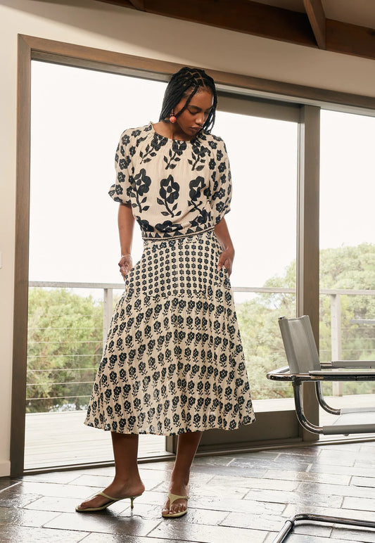 Nancybird Bronte Skirt - Orakawa Bloom