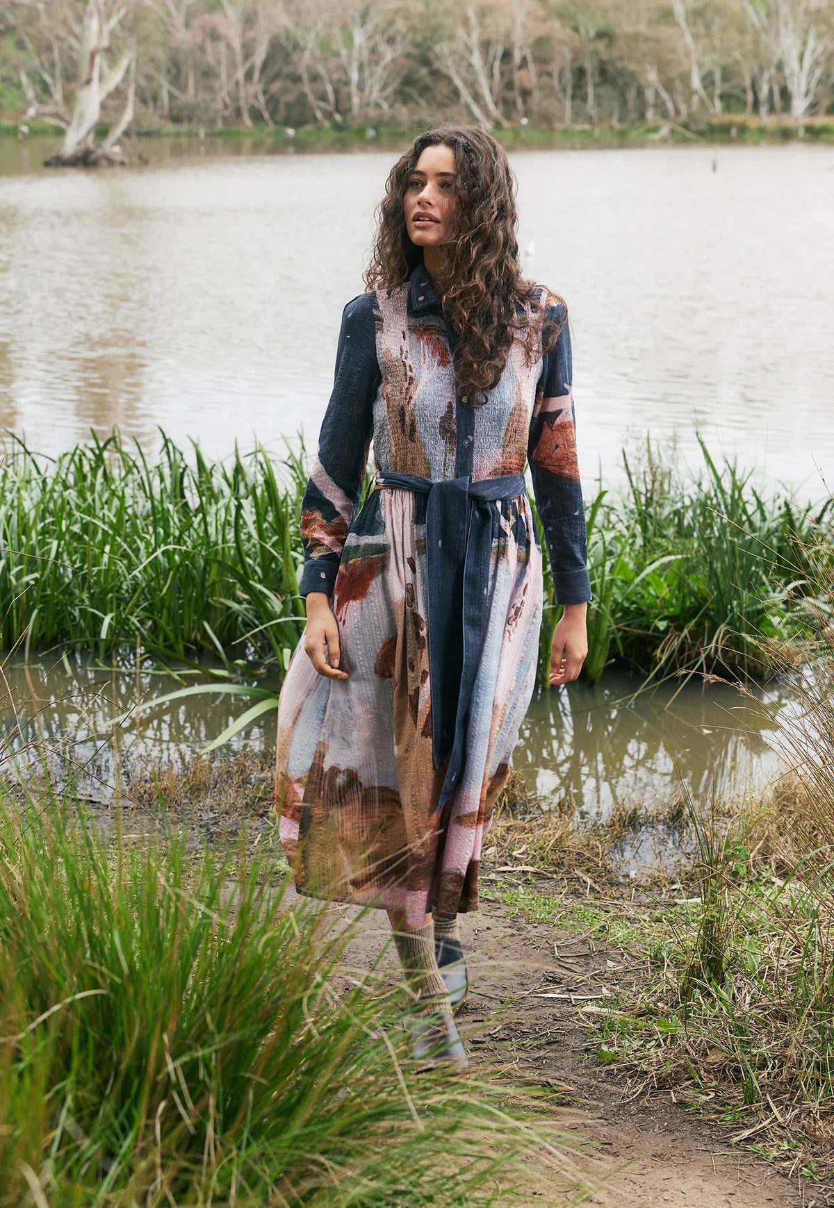 Nancybird Delphi Dress Night Heron