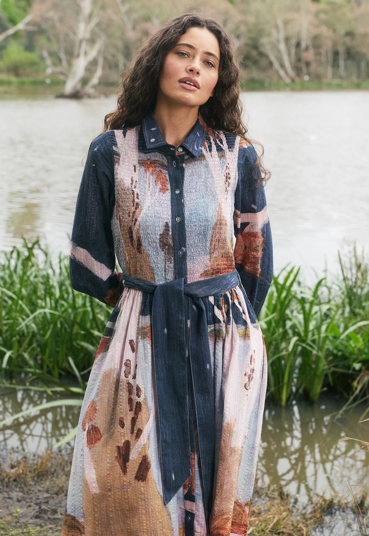 Nancybird Delphi Dress Night Heron