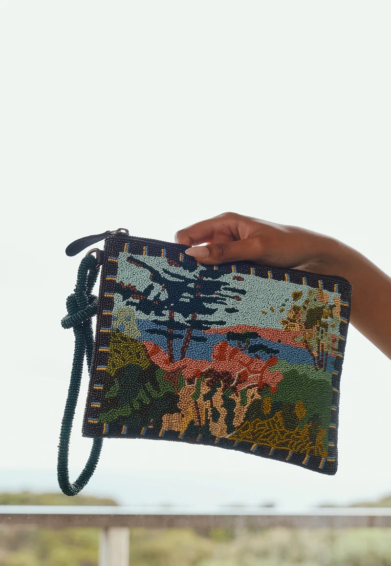 Nancybird Beaded Line Clutch